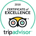 Tripadvisor Certificate of Excellence 2018